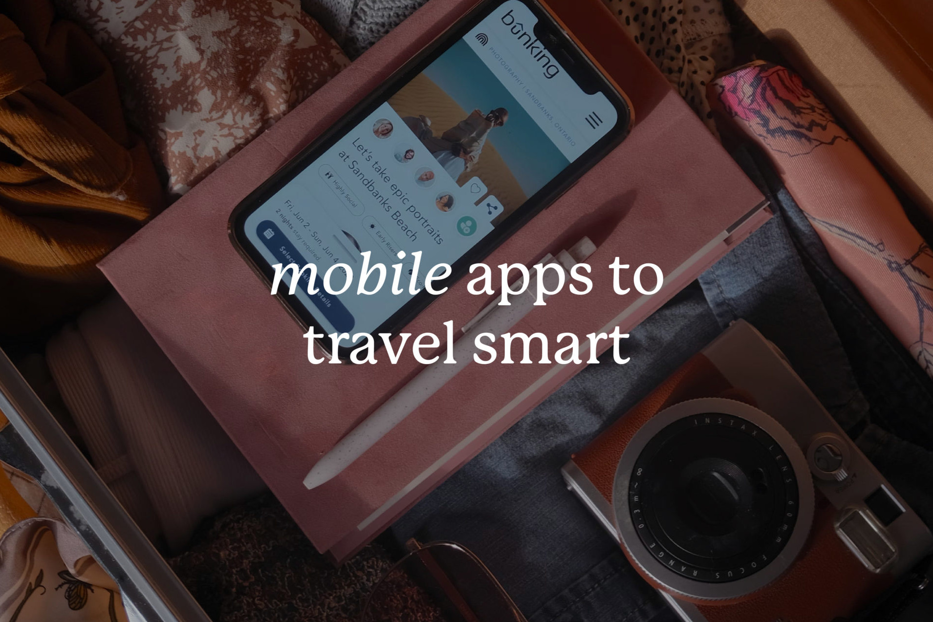 mobile apps to travel smart